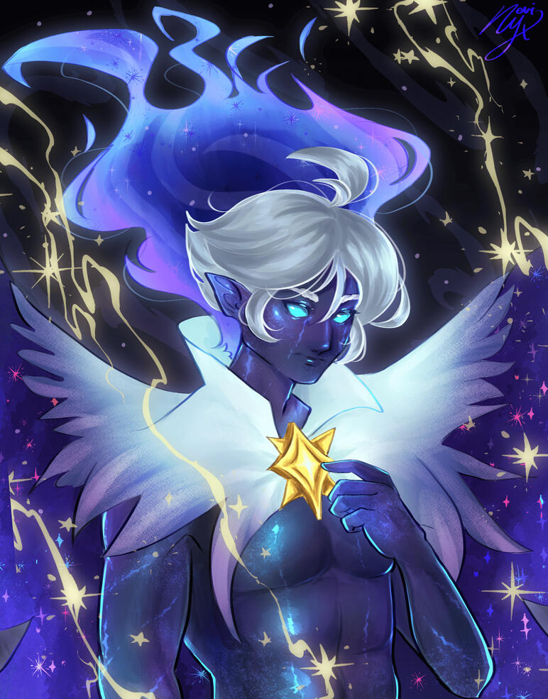 Character from Cookie Run: Kingdom (Stardust Cookie) Made in Clip Studio Paint 2000x2566px Canvas 300dpi