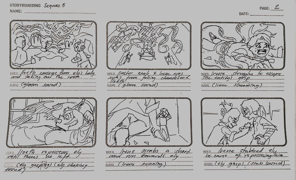 Horror Story Storyboard