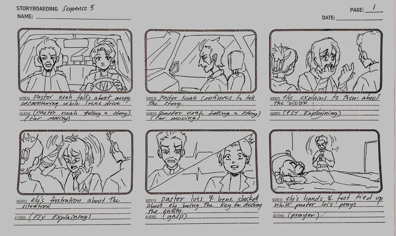 Horror Story Storyboard