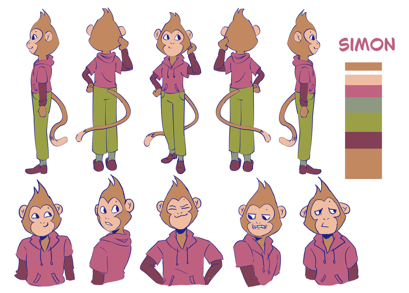 One of the main characters from the short animation film called Sari-Sari Made in Clip Studio Paint EX 3500x2500px Canvas 300dpi